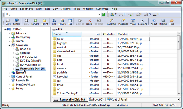 Xplorer2 (โปรแกรม Xplorer2 เหมือน Windows Explorer แต่ดีกว่า เยอะ) : 