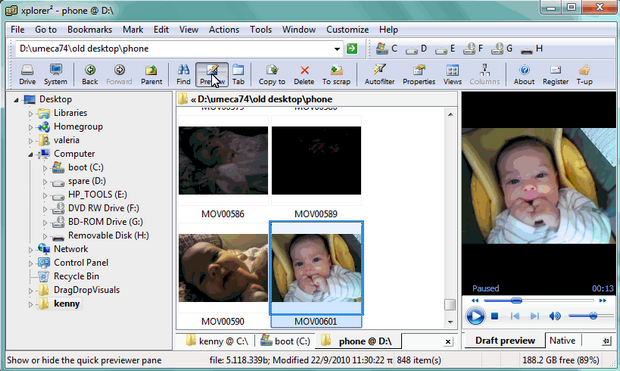 Xplorer2 (โปรแกรม Xplorer2 เหมือน Windows Explorer แต่ดีกว่า เยอะ) : 