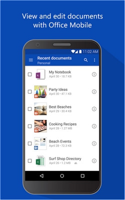 App ฝากไฟล์ OneDrive