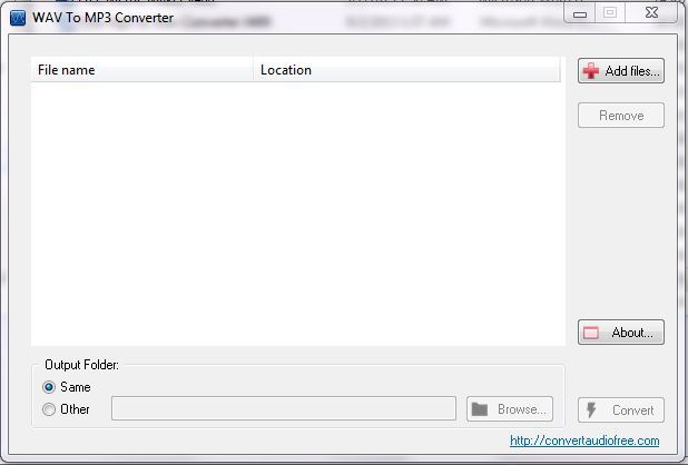 โปรแกรมแปลงไฟล์ WAV to MP3 Converter