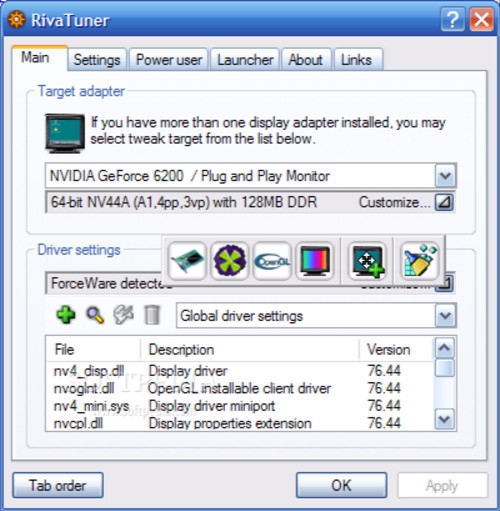 โปรแกรมปรับแต่งการ์ดจอ RivaTuner