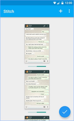 Stitch and Share Big Screenshot (App แคปภาพหน้าจอแชท ยาวๆ) : Stitch and Share Big Screenshot (App แคปภาพหน้าจอแชท ยาวๆ) :
