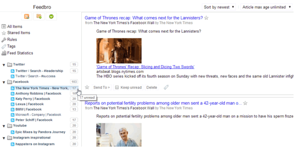 Feedbro (โปรแกรม Feedbro อ่านข่าวจาก RSS Twitter Blog ดูรูปจาก Instagram ฯลฯ) : Feedbro (โปรแกรม Feedbro อ่านข่าวจาก RSS Twitter Blog ดูรูปจาก Instagram ฯลฯ) :
