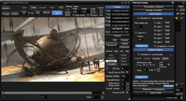โปรแกรมสร้างภาพ 3 มิติ Mandelbulb 3D