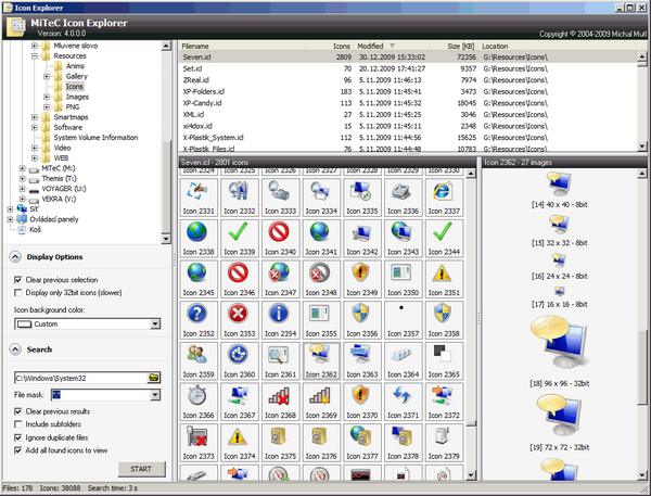 โปรแกรมดูไอคอน เซฟไอคอน MiTeC Icon Explorer