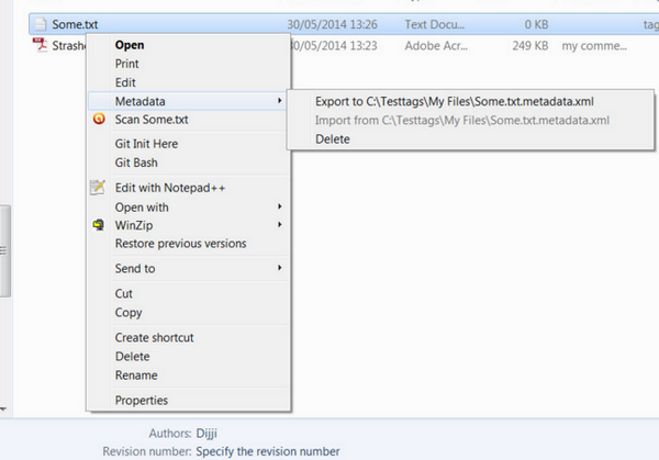 โปรแกรมแก้ไขข้อมูลจำเพาะไฟล์ File Metadata โปรแกรมแก้ไขข้อมูลจำเพาะไฟล์ File Metadata