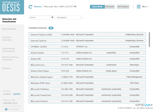 โปรแกรมถอนการติดตั้ง OESIS Endpoint Assessment Tool