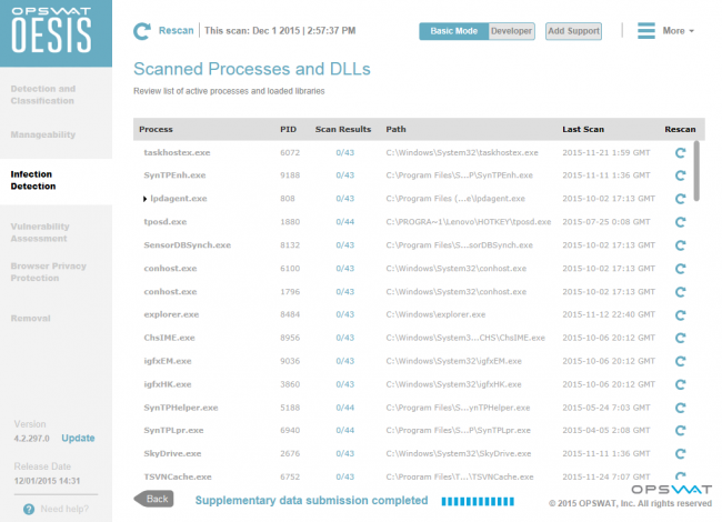 โปรแกรมจัดการถอนการติดตั้งโปรแกรม OESIS Endpoint Assessment Tool