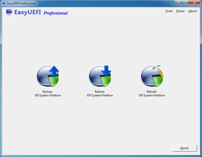 โปรแกรมจัดการคอมพิวเตอร์ EasyUEFI