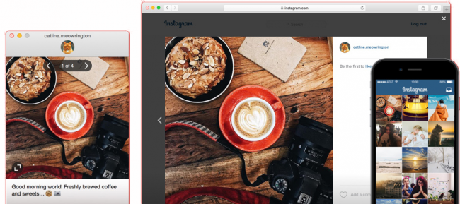 โปรแกรมอัพโหลดรูปลง Instagram