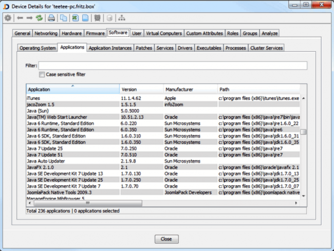 โปรแกรมดูแลระบบเน็ตเวิร์ค JDisc Discovery