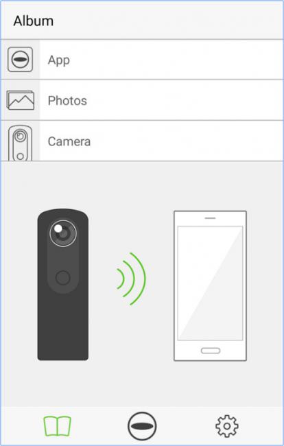 App ถ่ายภาพ 360 องศา RICOH THETA S