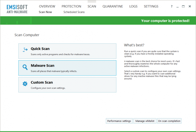 โปรแกรมสแกนไวรัส โทรจัน Emsisoft Anti-Malware โปรแกรมสแกนไวรัส โทรจัน Emsisoft Anti-Malware