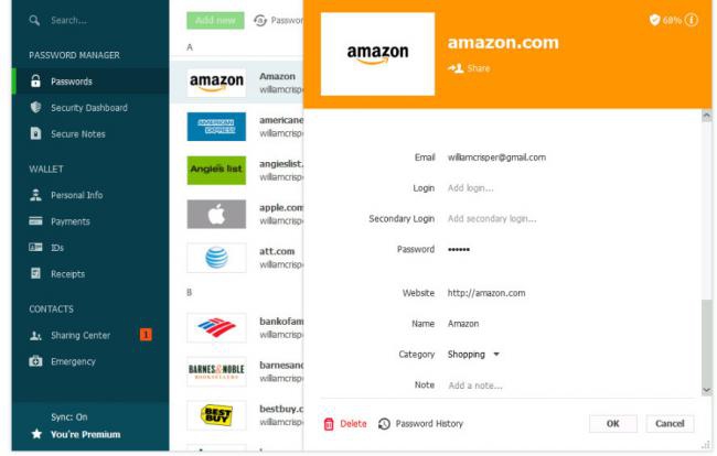 โปรแกรมเก็บรหัสผ่าน จัดการพาสเวิร์ด Dashlane โปรแกรมเก็บรหัสผ่าน จัดการพาสเวิร์ด Dashlane