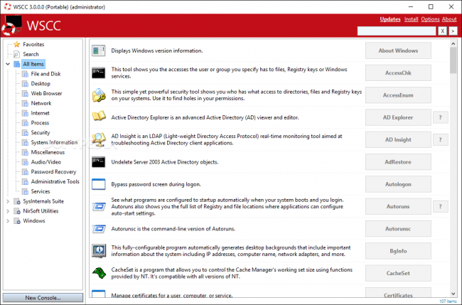 โปรแกรมดูแลเครื่อง WSCC