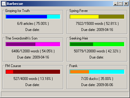 โปรแกรมสร้างบาร์ข้อมูล Barbecue