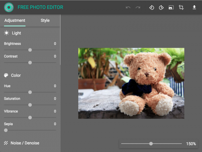 โปรแกรมแต่งรูปออนไลน์ FreePhotoEditor.Tech