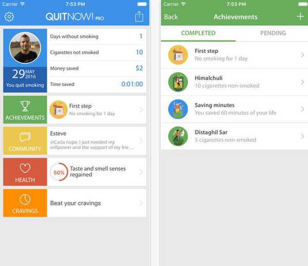 App เลิกบุหรี่ QuitNow App เลิกบุหรี่ QuitNow