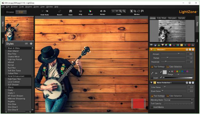 โปรแกรมแต่งรูป LightZone โปรแกรมแต่งรูป LightZone