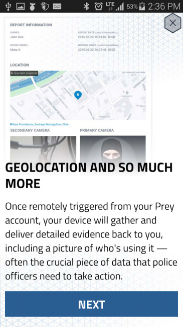 Prey Anti Theft (App ป้องกัน ติดตาม มือถือหาย)