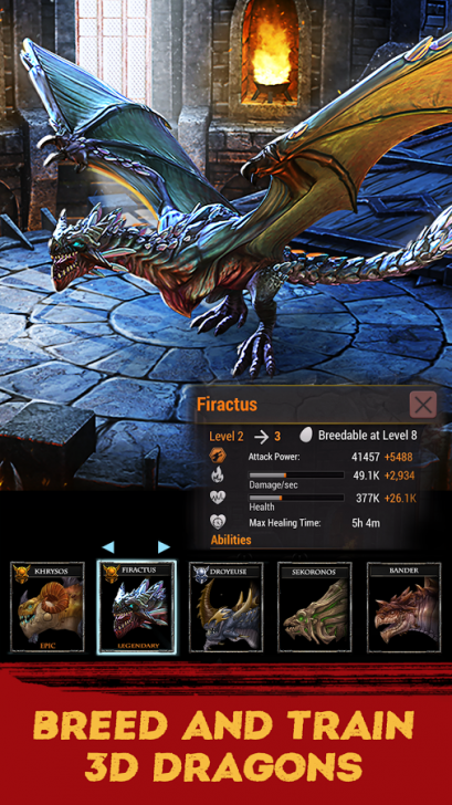 App เกมส์มังกรต่อสู้ War Dragons