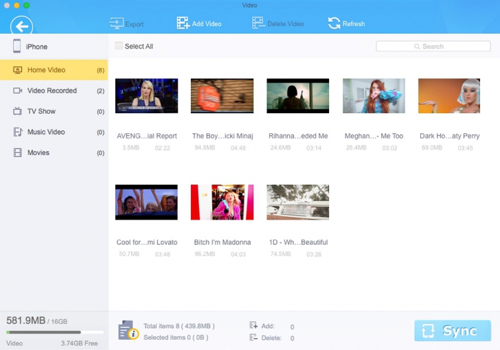 MacX MediaTrans (โปรแกรม MediaTrans ซิงค์ข้อมูล ของอุปกรณ์ iOS บนเครื่อง Mac) : 