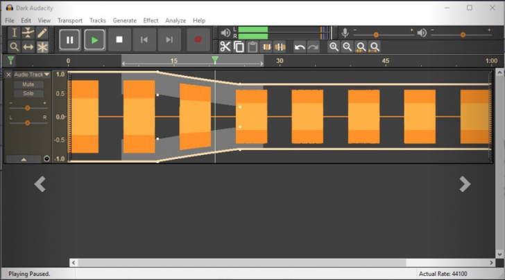 โปรแกรมปรับแต่งเสียง บันทึกเสียง DarkAudacity