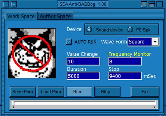 โปรแกรมไล่หมา ไล่สุนัข SEA Anti Bad Dog