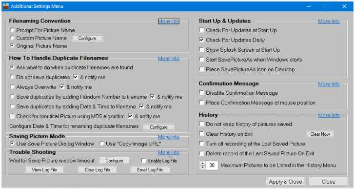 โปรแกรมเซฟรูปจากเว็บไซต์ SavePictureAs