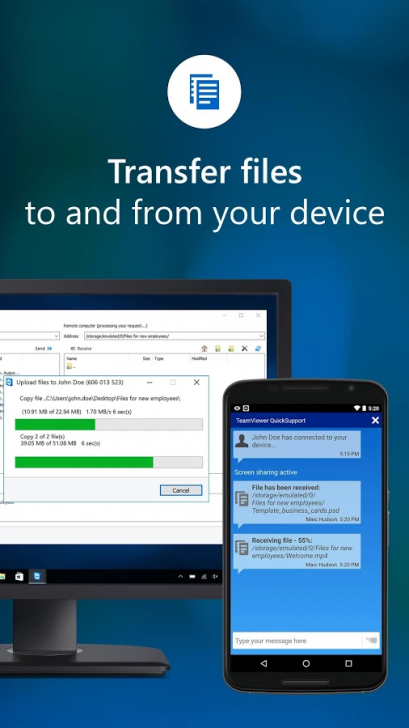 แอป TeamViewer QuickSupport