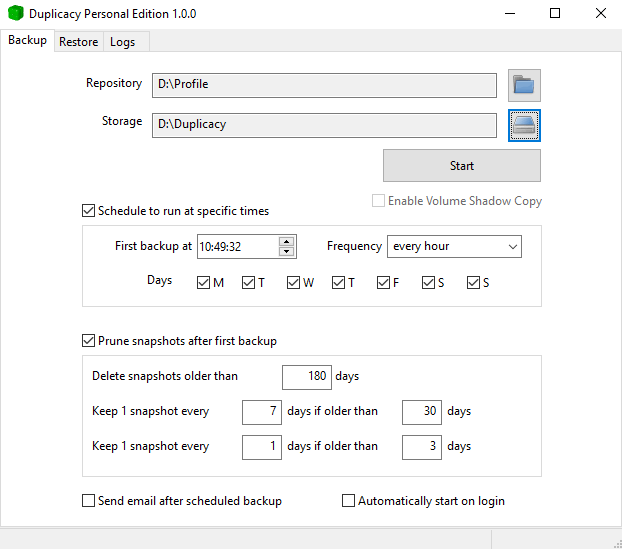 โปรแกรมสำรองไฟล์ กู้คืนข้อมูลไฟล์ Duplicacy
