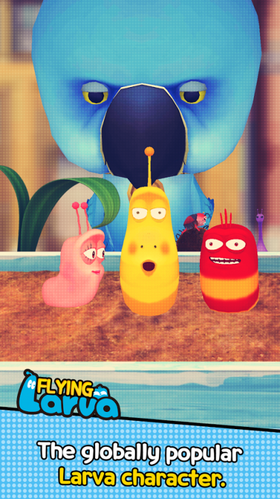 เกมส์ Flying LARVA