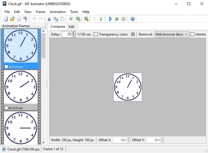 โปรแกรม สร้างภาพเคลื่อนไหว Advanced GIF Animator
