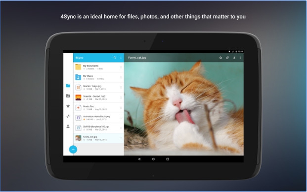 App ฝากไฟล์บน Cloud Storage 4sync