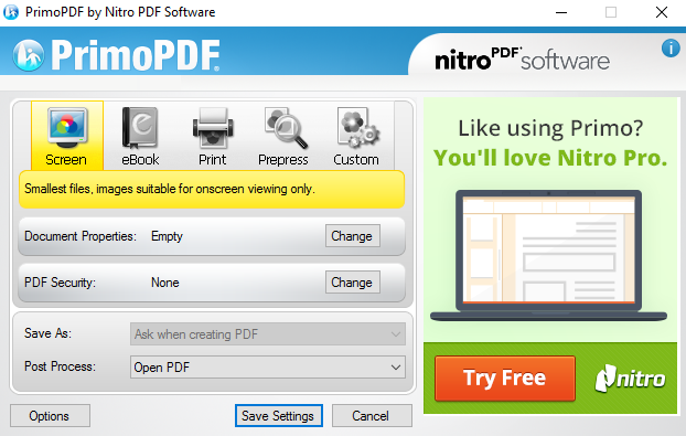 PrimoPDF (โปรแกรม PrimoPDF แปลงไฟล์ แก้ไข รวมไฟล์ PDF) โปรแกรมแปลงไฟล์ แก้ไข รวมไฟล์ PDF PrimoPDF