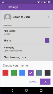 App เว็บเบราว์เซอร์ Opera Mini Web Browser