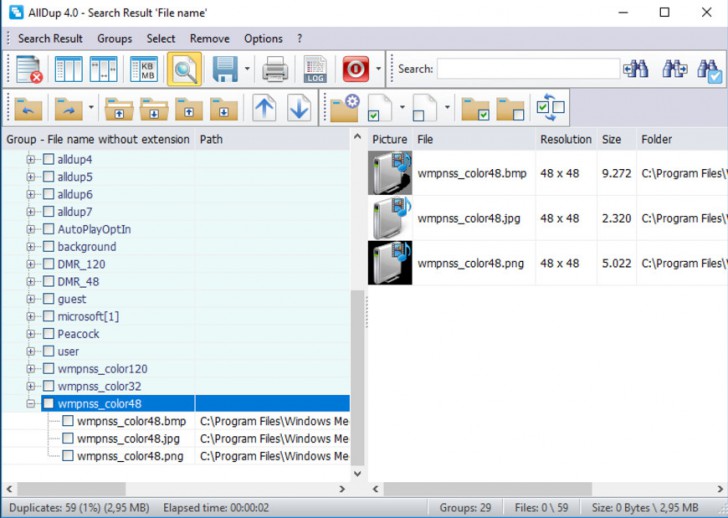 โปรแกรมค้นหาไฟล์ ลบไฟล์ซ้ำ AllDup
