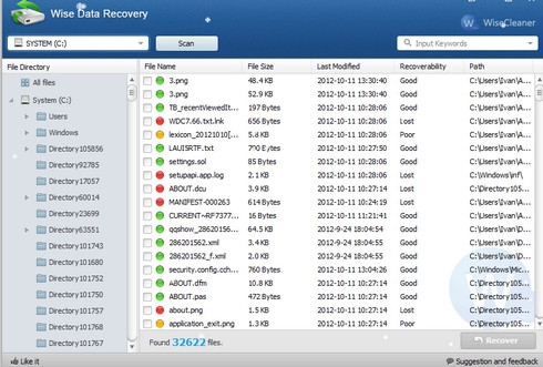 โปรแกรมกู้ข้อมูล กู้ไฟล์ Wise Data Recovery