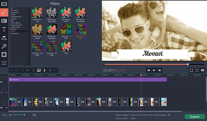 โปรแกรมจัดการวิดีโอ Movavi Video Suite