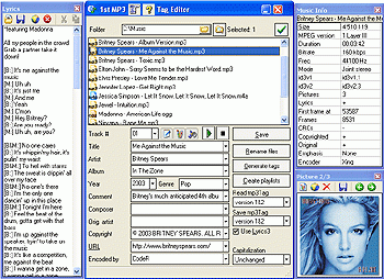 โปรแกรมแก้ไขข้อมูลเพลง 1st MP3 Tag Editor โปรแกรมแก้ไขข้อมูลเพลง 1st MP3 Tag Editor