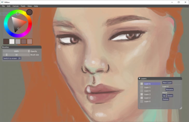 โปรแกรมวาดภาพบนเครื่องคอมพิวเตอร์ Milton