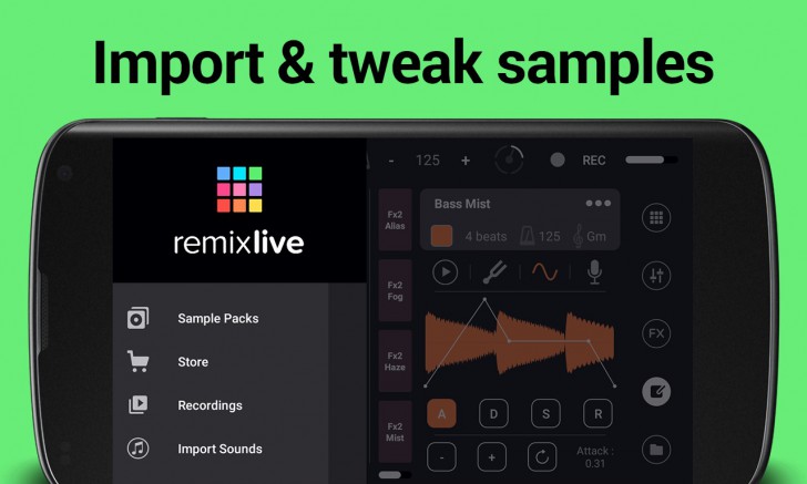 App รีมิกซ์เพลงสำหรับดีเจ Remixlive App รีมิกซ์เพลงสำหรับดีเจ Remixlive