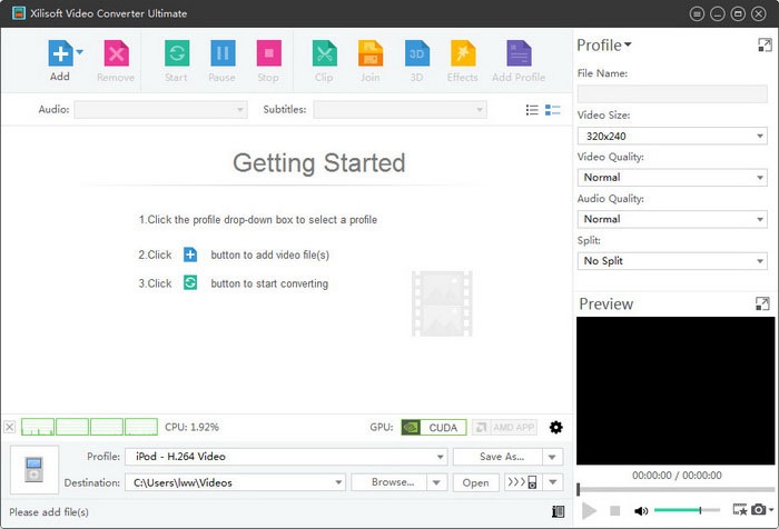 โปรแกรมแปลงไฟล์ Xilisoft Video Converter Ultimate