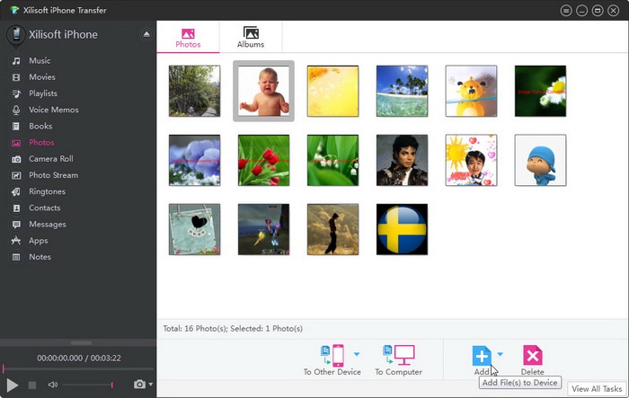 โปรแกรมถ่ายโอนไฟล์ Xilisoft iPhone Transfer โปรแกรมถ่ายโอนไฟล์ Xilisoft iPhone Transfer
