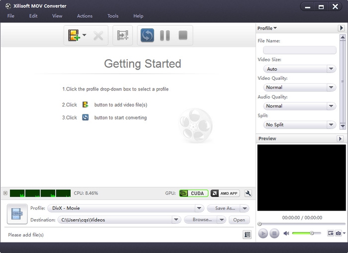 โปรแกรมแปลงไฟล์ Xilisoft MOV Converter