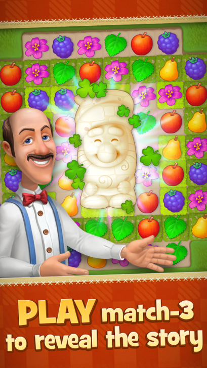 App เกมส์เรียงสี Gardenscapes