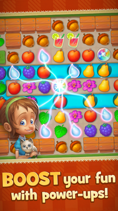 App เกมส์เรียงสี Gardenscapes