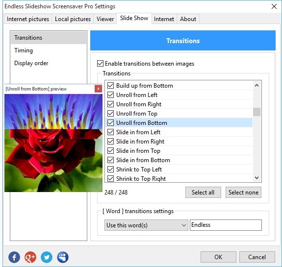 โปรแกรมสกรีนเซฟเวอร์ Endless Slideshow Screensaver โปรแกรมสกรีนเซฟเวอร์ Endless Slideshow Screensaver