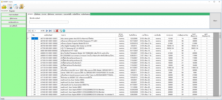 DASSET (โปรแกรม DASSET บริหารจัดการระบบวัสดุ ครุภัณฑ์) : 