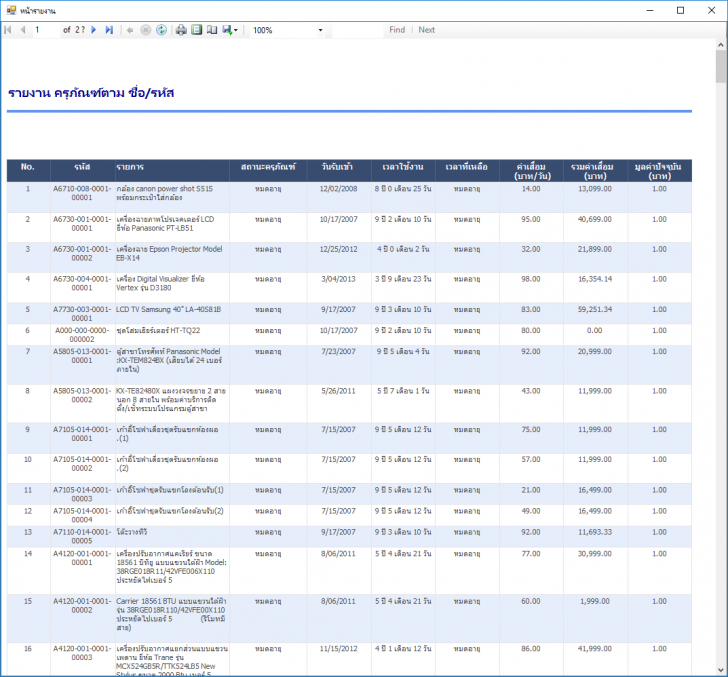 DASSET (โปรแกรม DASSET บริหารจัดการระบบวัสดุ ครุภัณฑ์) : 